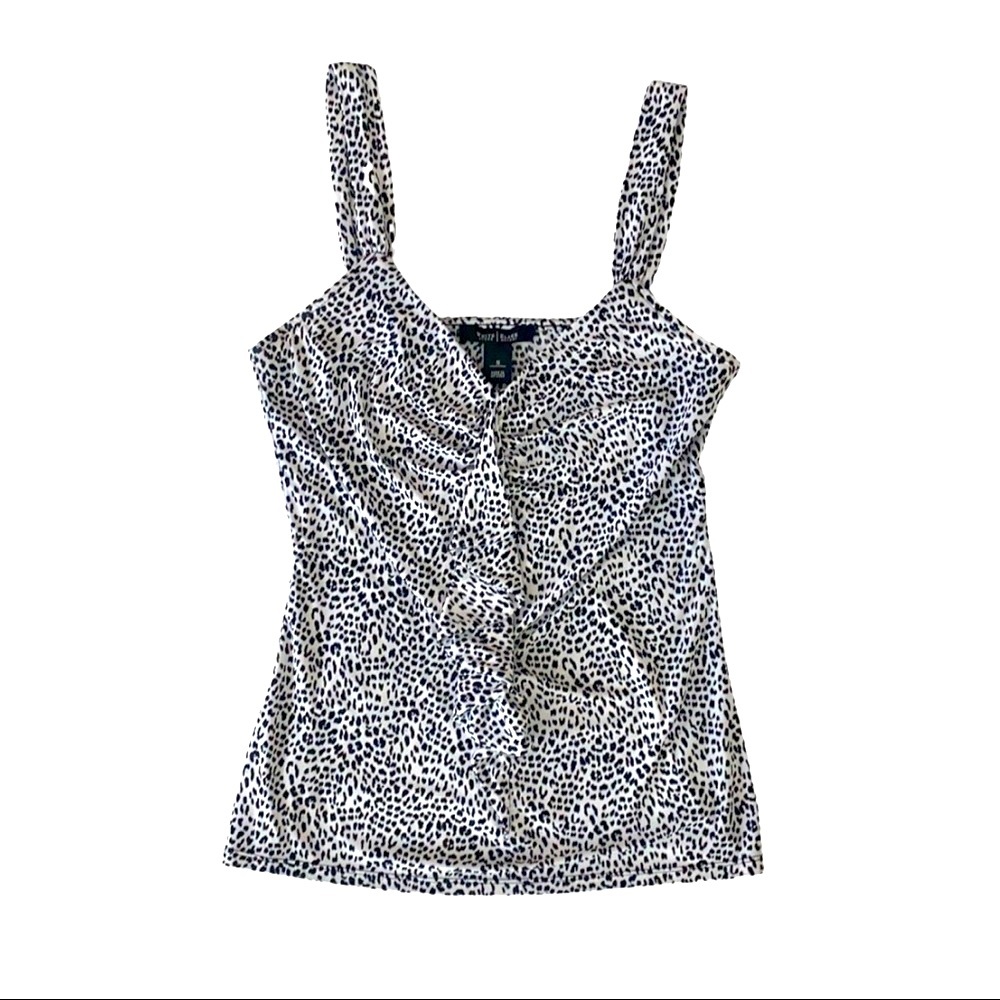 🤍🖤 WHBM Animal Print Tank Top